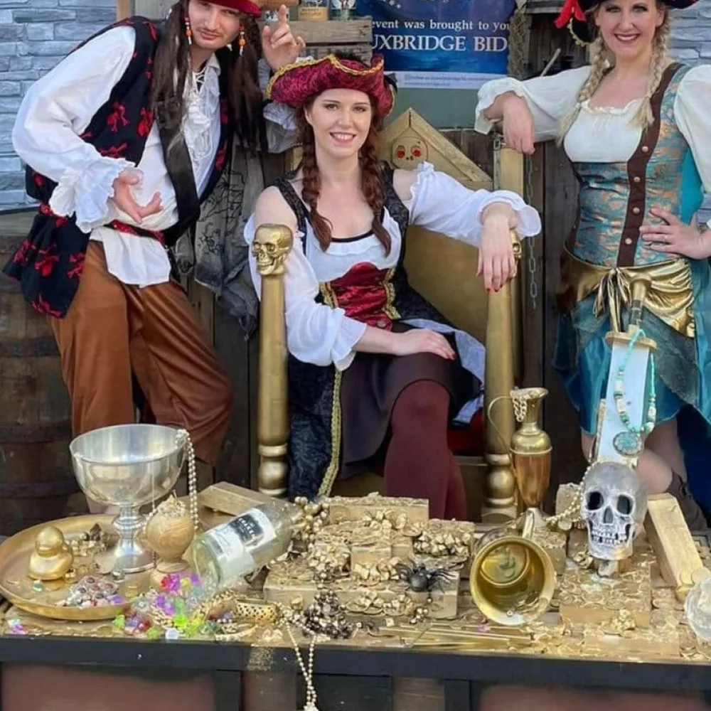 Captain Bubbles in the Pirates and Princesses live character show